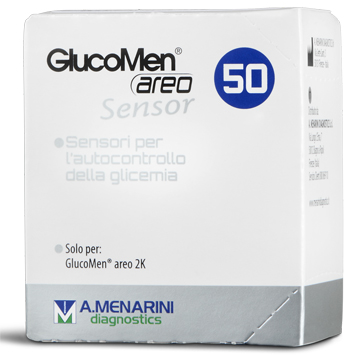 STRISCE MISURAZIONE GLICEMIA GLUCOMEN AREO SENSOR 50 PEZZI - Parafarmacia Mostacciano