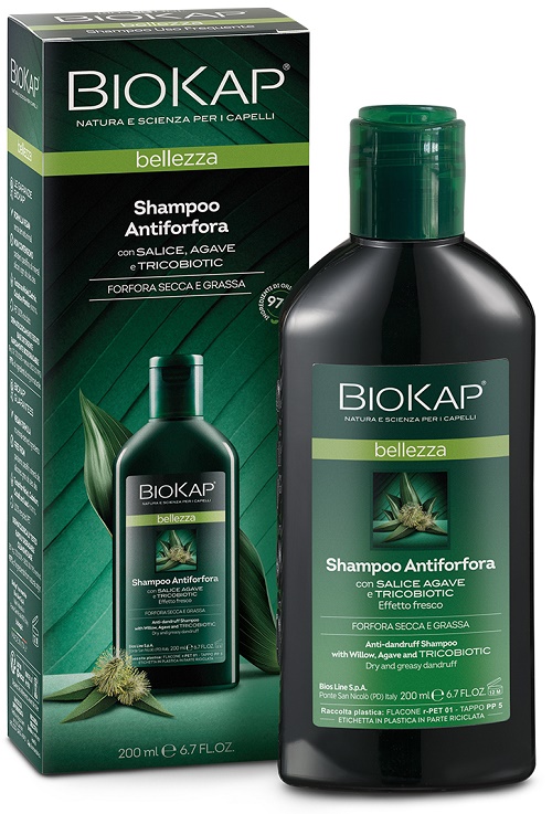 BIOKAP BELLEZZA SHAMPOO ANTIFORFORA CON TRICOBIOTIC 200 ML - Parafarmacia Mostacciano
