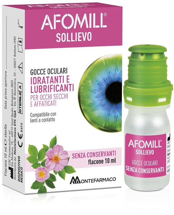 AFOMILL SOLLIEVO GOCCE OCULARI SOLLIEVO OCCHI 10 ML - Parafarmacia Mostacciano