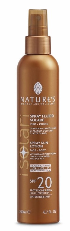 NATURE'S I SOLARI SPRAY FLUIDO SPF20 200 ML - Parafarmacia Mostacciano