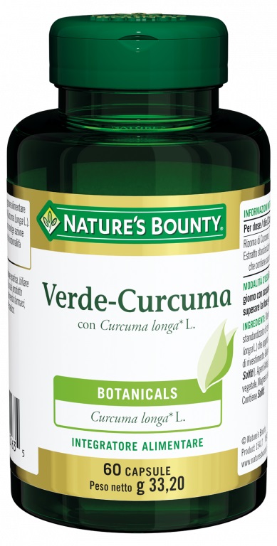 VERDE CURCUMA 60 CAPSULE 33,2 G - Parafarmacia Mostacciano