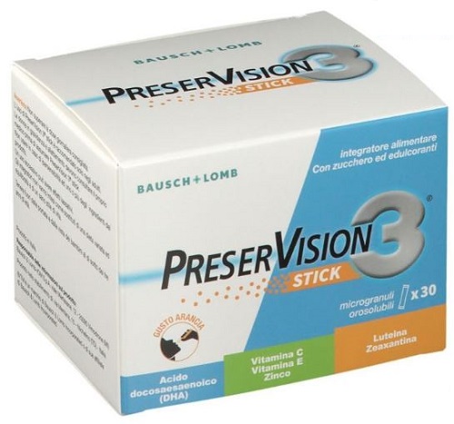 PRESERVISION 3 30 STICK OROSOLUBILI DA 2 G - Parafarmacia Mostacciano
