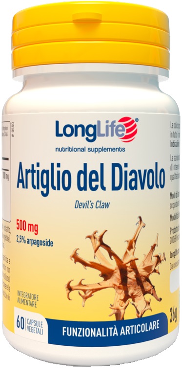 LONGLIFE ARTIGLIO DEL DIAVOLO 2% 60 CAPSULE - Parafarmacia Mostacciano