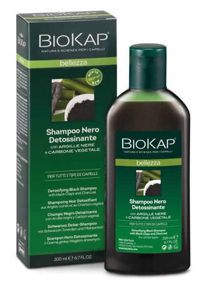 BIOKAP SHAMPOO NERO DETOSSINANTE 200 ML - Parafarmacia Mostacciano