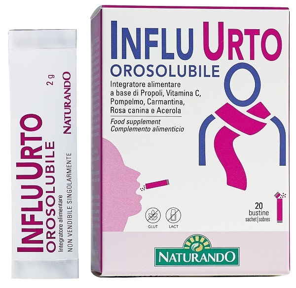 INFLU URTO OROSOLUBILE 20 BUSTINE DA 2 G - Parafarmacia Mostacciano