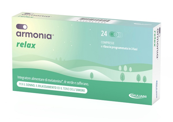 ARMONIA RELAX 1 MG A BASE DI MELATONINA 24 COMPRESSE - Parafarmacia Mostacciano