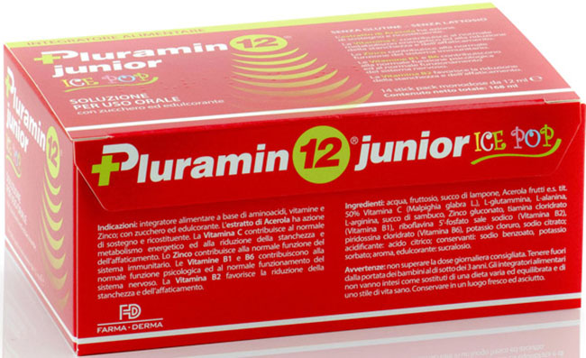 PLURAMIN12 JUNIOR 14 STICK PACK 12 ML - Parafarmacia Mostacciano