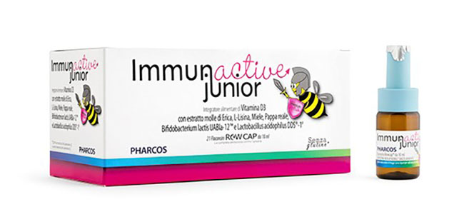 IMMUNACTIVE JUNIOR PHARCOS 21 FIALE 10 ML - Parafarmacia Mostacciano