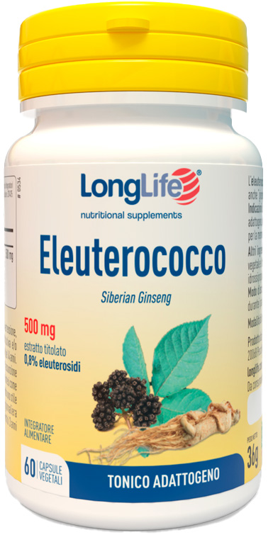 LONGLIFE ELEUTEROCOCCO 0,8% 60 CAPSULE 500MG - Parafarmacia Mostacciano