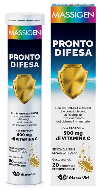 MASSIGEN PRONTO DIFESA 20 COMPRESSE EFFERVESCENTI - Parafarmacia Mostacciano