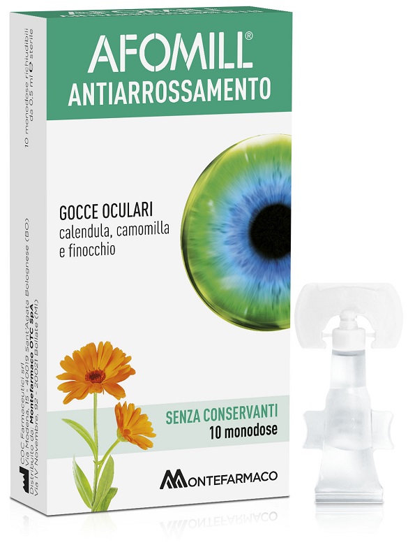 AFOMILL ANTIARROSSAMENTO SENZA CONSERVANTI 10 FIALE DA 0,5 ML - Parafarmacia Mostacciano