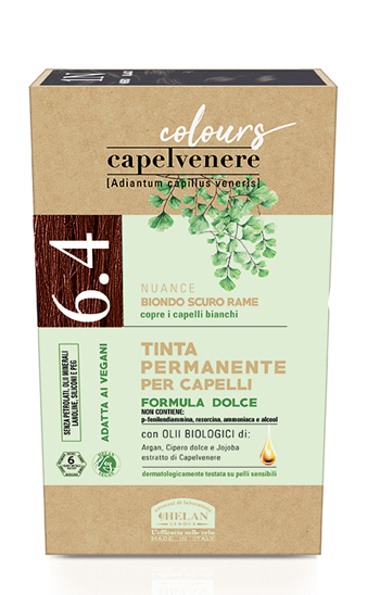 CAPELVENERE COLOURS TINTA CAPELLI 6,4N BIONDO SCURO RAME - Parafarmacia Mostacciano