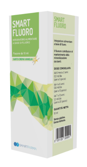 SMART FLUORO GOCCE 10 ML GUSTO CREMA VANIGLIA - Parafarmacia Mostacciano