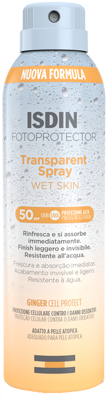 FOTOPROTECTOR TRANSPARENT WET SKIN SPRAY 50+ 250 ML - Parafarmacia Mostacciano