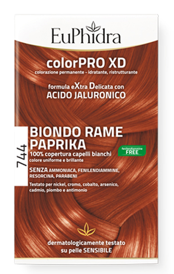 EUPHIDRA COLORPRO GEL COLORANTE CAPELLI XD 744 PAPRIKA 50 ML IN FLACONE + ATTIVANTE + BALSAMO + GUANTI - Parafarmacia Mostacciano