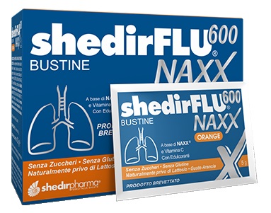 SHEDIRFLU 600 NAXX ARANCIA SENZA ZUCCHERI 20 BUSTINE - Parafarmacia Mostacciano