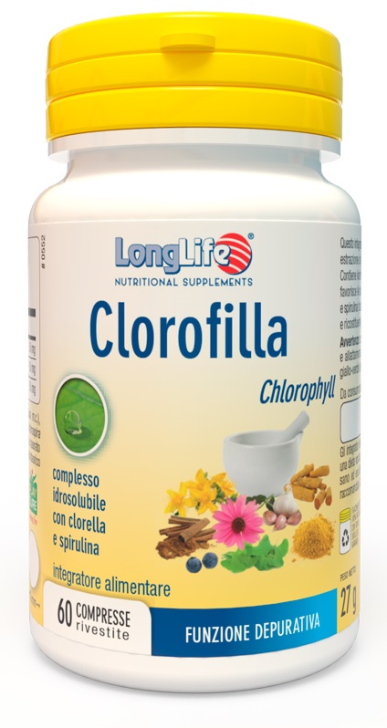 LONGLIFE CLOROFILLA 60 COMPRESSE - Parafarmacia Mostacciano