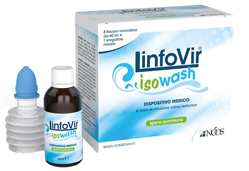 SOLUZIONE SALINA ISOTONICA LINFOVIR ISOWASH 8 FLACONI DA 60 ML - Parafarmacia Mostacciano