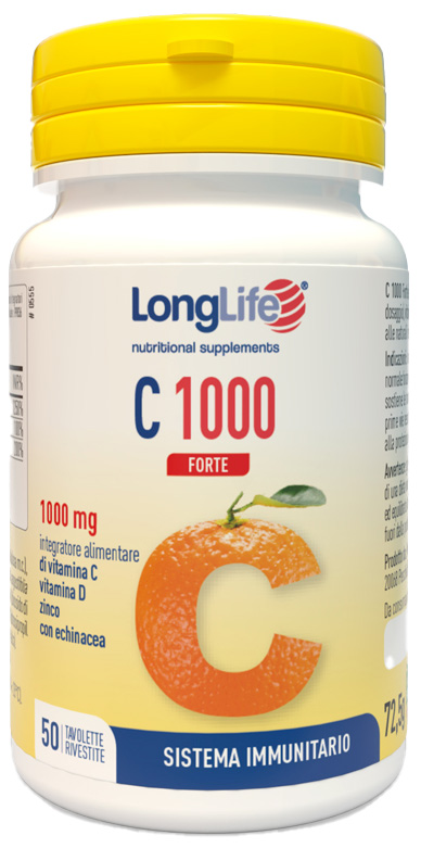 LONGLIFE C 1000 FORTE 50 TAVOLETTE - Parafarmacia Mostacciano