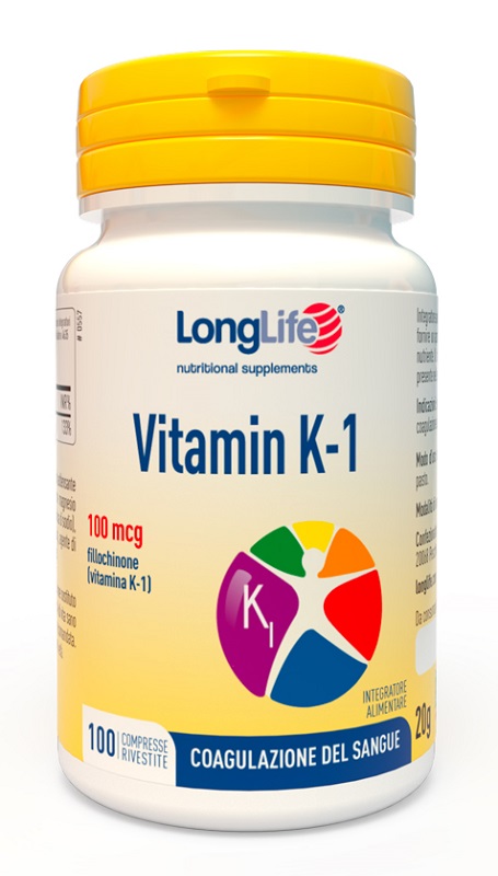 LONGLIFE VITAMIN K 100MCG 100 COMPRESSE - Parafarmacia Mostacciano