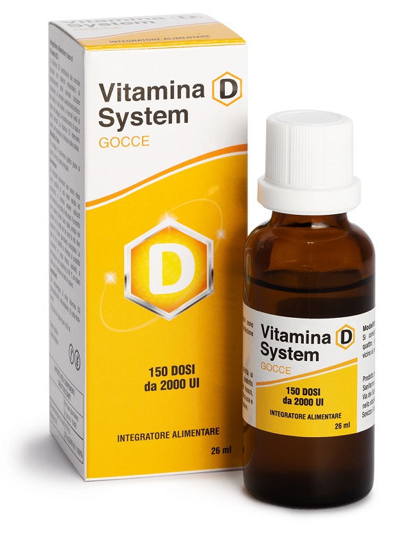 VITAMINA D SYSTEM GOCCE 150 DOSI DA 2000 UI 26 ML - Parafarmacia Mostacciano