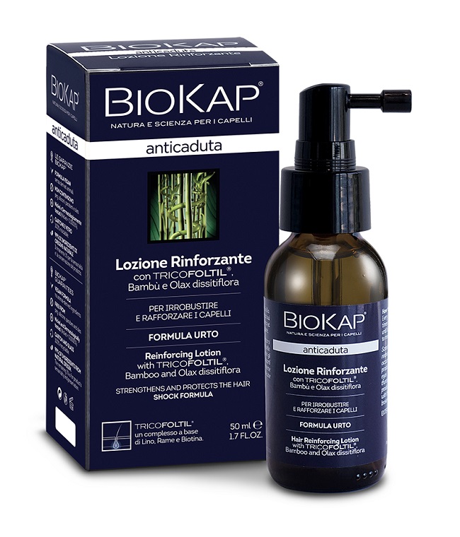 BIOKAP LOZIONE RINFORZANTE ANTICADUTA CON TRICOFOLTIL NUOVA FORMULA 50 ML - Parafarmacia Mostacciano