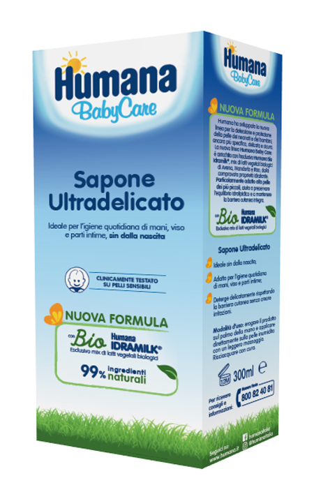 HUMANA BABY CARE SAPONE LIQUIDO 300 ML - Parafarmacia Mostacciano