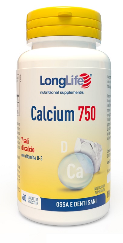 LONGLIFE CALCIUM 750 MG 60 TAVOLETTE - Parafarmacia Mostacciano