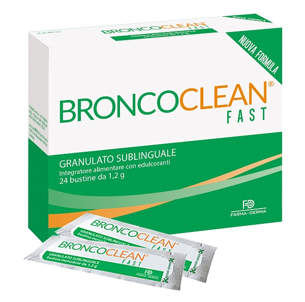 BRONCOCLEAN FAST GRANULATO SUBLINGUALE 24 BUSTINE - Parafarmacia Mostacciano