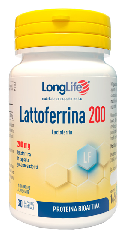 LONGLIFE LATTOFERRINA200 30 CAPSULE GASTRORESISTENTI - Parafarmacia Mostacciano
