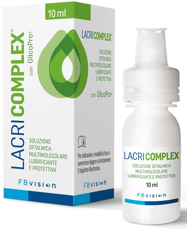 LACRICOMPLEX SOLUZIONE OFTALMICA MULTIMOLECOLARE LUBRIFICANTE PROTETTIVA 10 ML - Parafarmacia Mostacciano