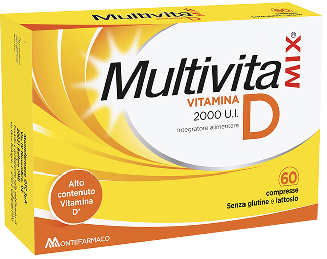 MULTIVITAMIX VITAMINA D 2000 UI 60 COMPRESSE - Parafarmacia Mostacciano