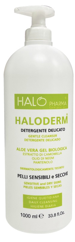 HALODERM DETERGENTE DELICATO 1 L FLACONE HDPE2 TAPPO C/PP92 - Parafarmacia Mostacciano