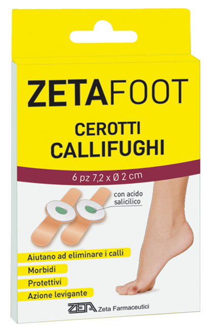 ZETAFOOT CEROTTO CALLIFUGO DISCHETTO CENTRALE CON ASTUCCIO 6 PEZZI - Parafarmacia Mostacciano
