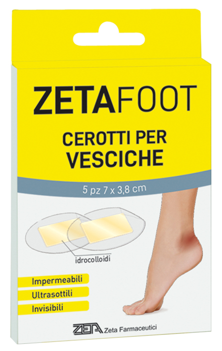 ZETAFOOT CEROTTO IDROCOLLOIDALE VESCICHE SP 5 PEZZI - Parafarmacia Mostacciano