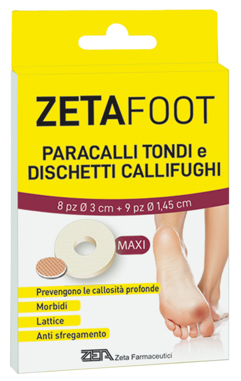 ZETAFOOT PARACALLO TONDO 8 PEZZI + DISCHETTO CALLIFUGO 9 PEZZI - Parafarmacia Mostacciano