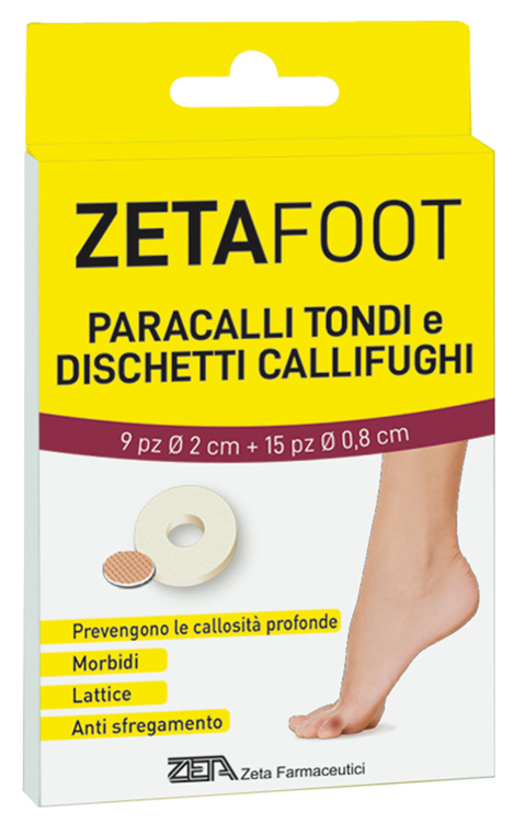 ZETAFOOT PARACALLO TONDO 9 PEZZI + DISCHETTO CALLIFUGO 15 PEZZI - Parafarmacia Mostacciano