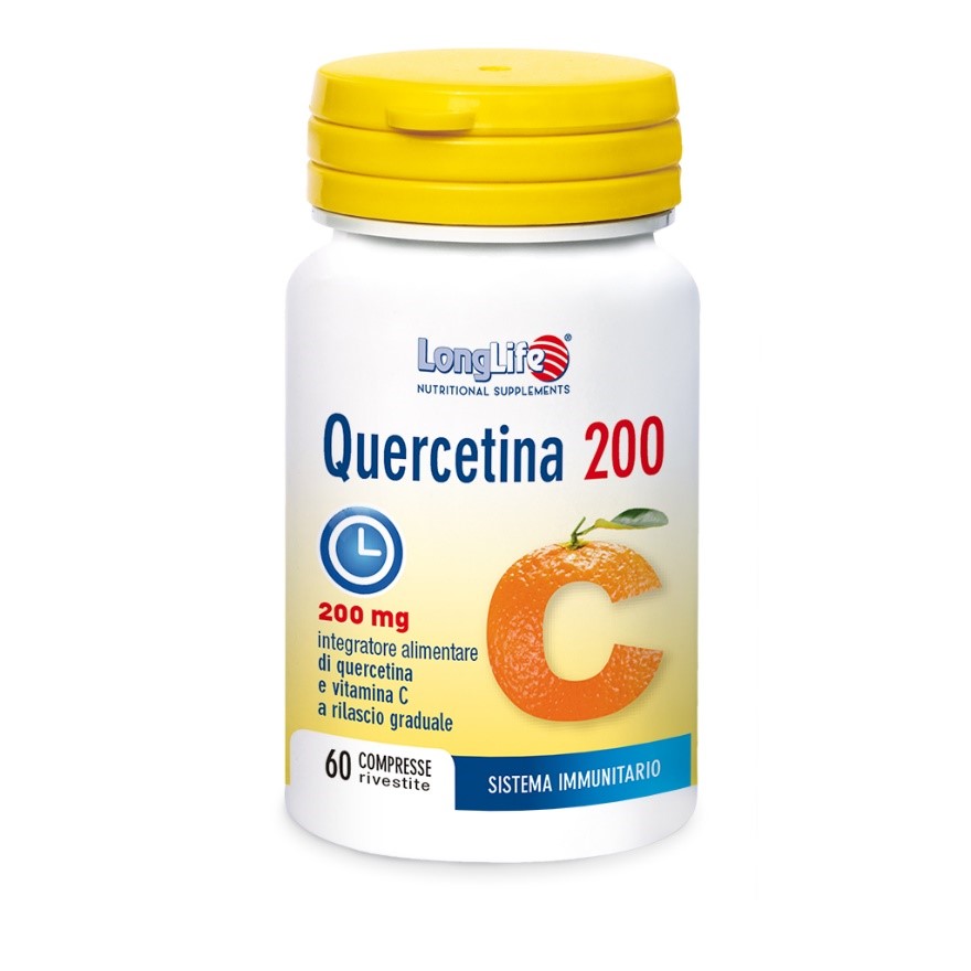 LONGLIFE QUERCETINA 200 60 COMPRESSE - Parafarmacia Mostacciano