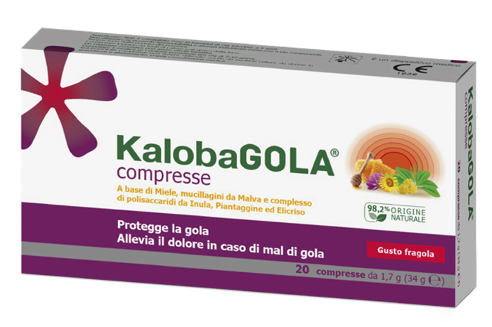 KALOBAGOLA 20 COMPRESSE FRAGOLA - Parafarmacia Mostacciano