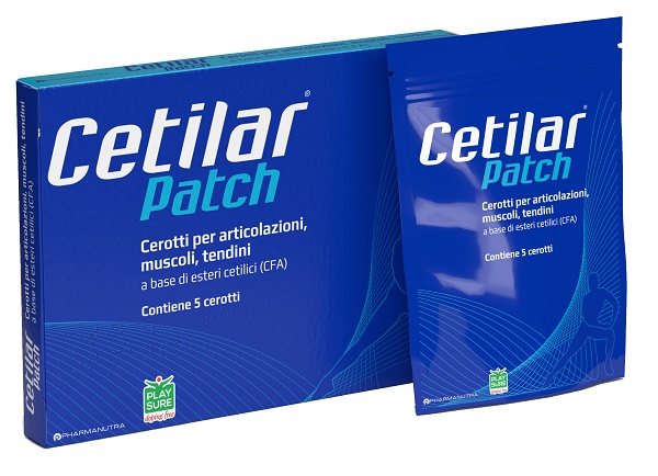 CEROTTO MONOUSO CETILAR PATCH PER ARTICOLAZIONI MUSCOLI E TENDINI 5 PEZZI - Parafarmacia Mostacciano