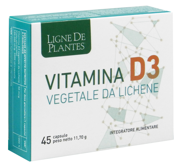 LIGNE DE PLANTES VITAMINA D3 VEGETALE 45 CAPSULE - Parafarmacia Mostacciano