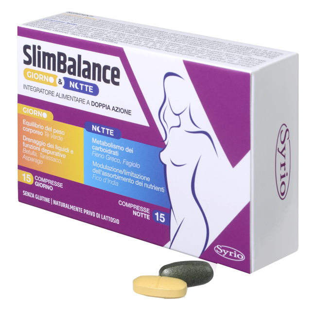 SLIM BALANCE GIORNO E NOTTE 15 COMPRESSE GIORNO 15 COMPRESSE NOTTE - Parafarmacia Mostacciano