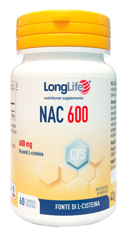 LONGLIFE NAC 600MG 60 CAPSULE - Parafarmacia Mostacciano