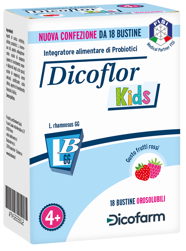 DICOFLOR KIDS 18 BUSTINE - Parafarmacia Mostacciano