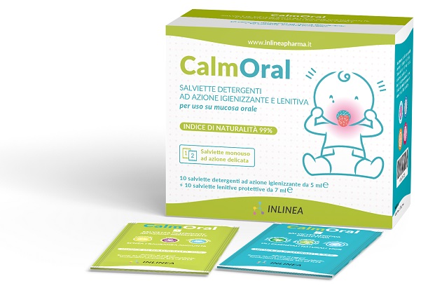 CALMORAL 10 SALVIETTE DETERGENTI + 10 SALVIETTE LENITIVE PROTETTIVE - Parafarmacia Mostacciano