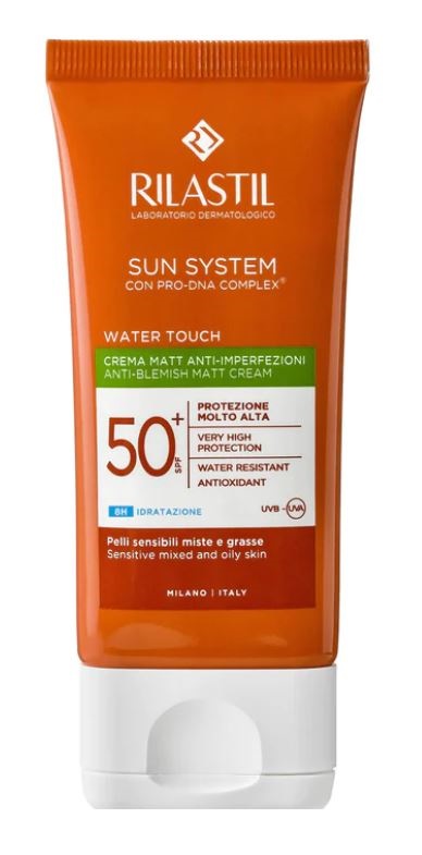 RILASTIL SUN SYSTEM WATER TOUCH MAT CREMA SPF50+ 50 ML - Parafarmacia Mostacciano
