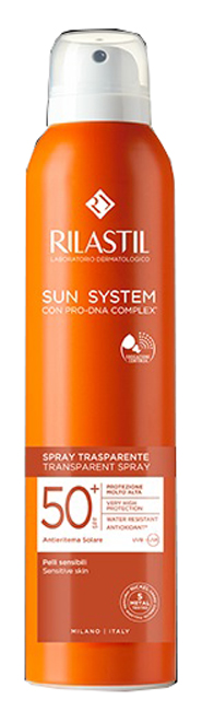 RILASTIL SUN SYSTEM TRASPARENT SPRAY SPF50+ 200 ML - Parafarmacia Mostacciano