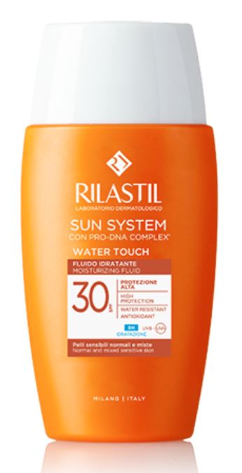 RILASTIL SUN SYSTEM WATER TOUCH FLUIDO SPF30 50 ML - Parafarmacia Mostacciano