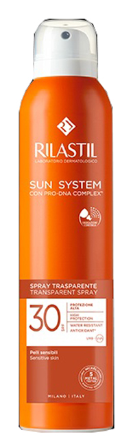 RILASTIL SUN SYSTEM TRANSPARENT SPRAY SPF30 200 ML - Parafarmacia Mostacciano