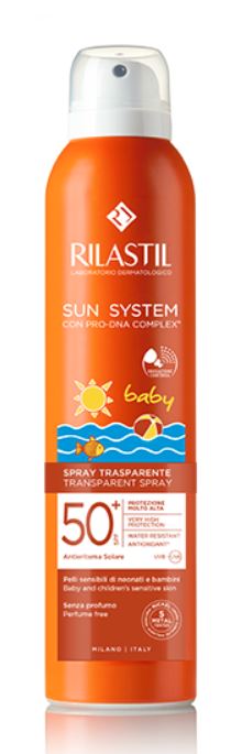 RILASTIL SUN SYSTEM BABY TRANSPARENT SPRAY SPF50+ 200 ML - Parafarmacia Mostacciano